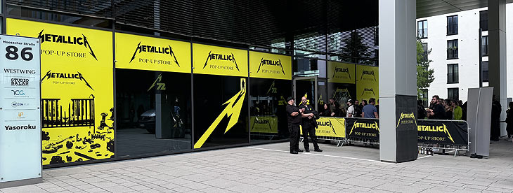 METALLICA M72 World Tour 2024 Pop-Up Store für Merch in der Moosacher Straße 86 (©Foto: Martin Schmitz) 